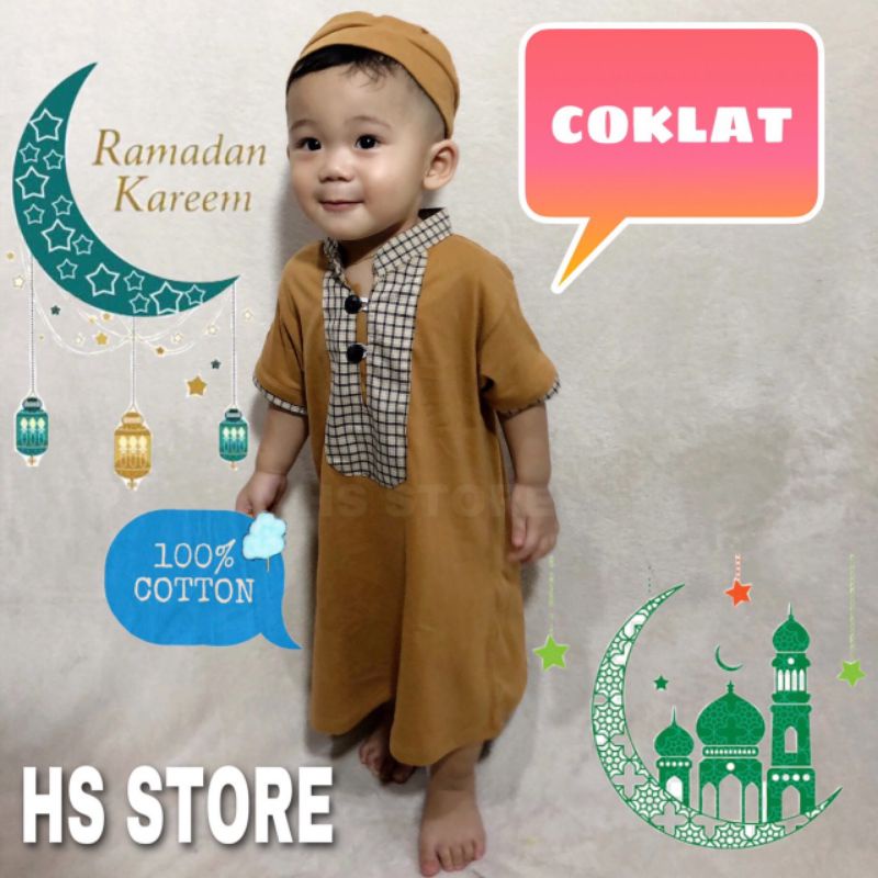 HARGA GROSIR!! JUBAH GAMIS BABY / BAYI TURKI PAKISTAN / BAJU KOKO BAYI TURKI / GAMIS KOKO BABY