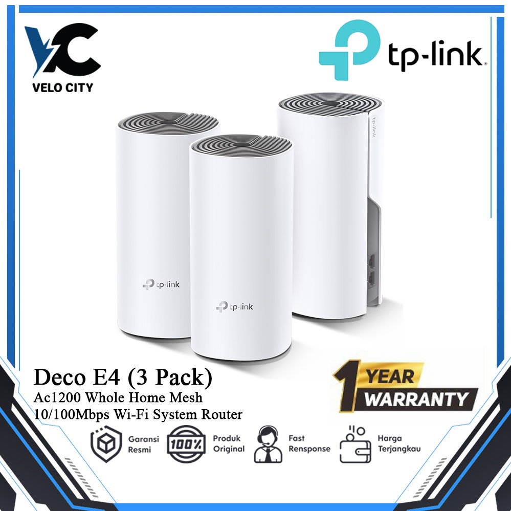 Tp-link Deco E4 3 pack Whole Home Mesh Wifi System router Original