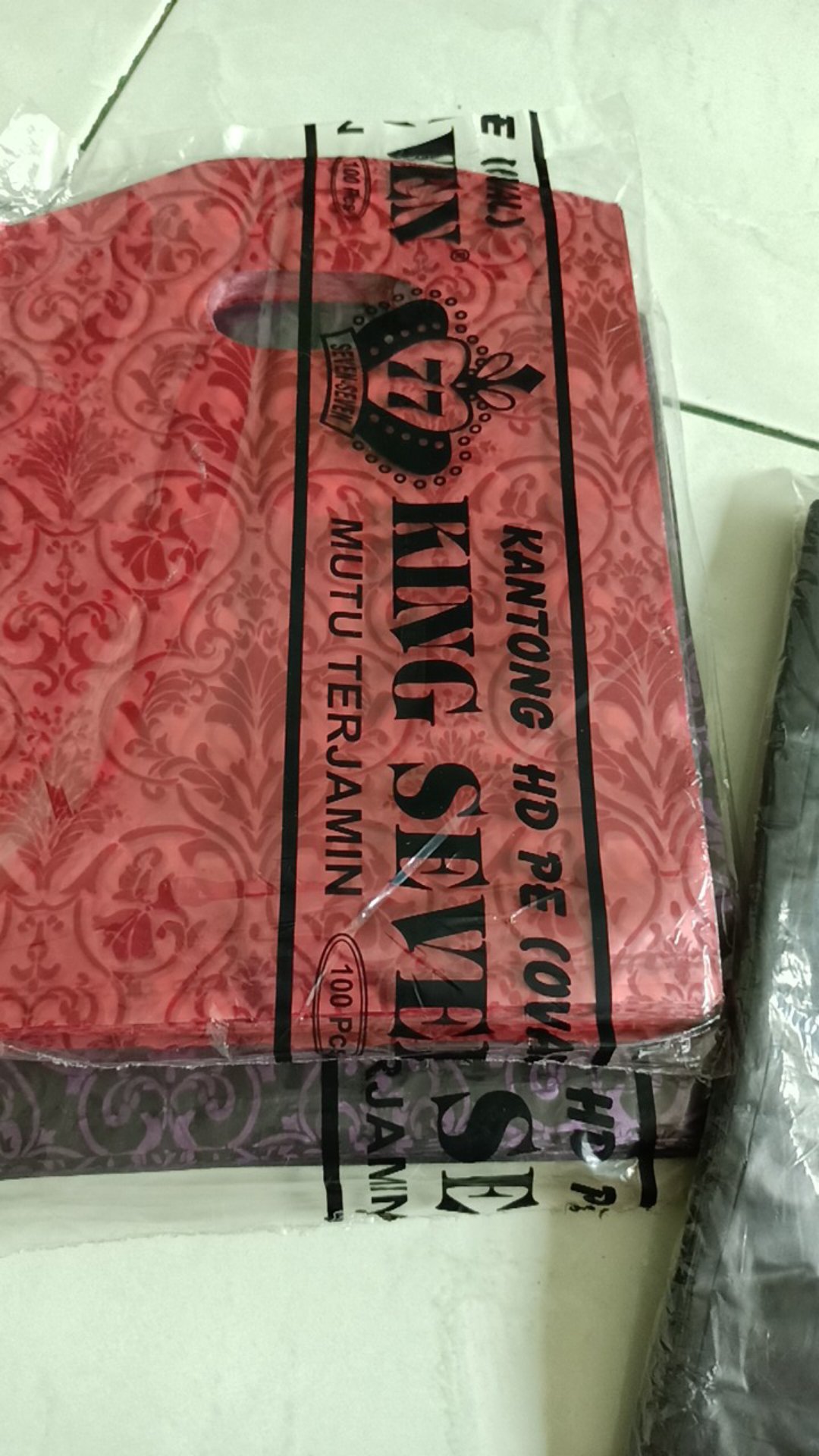 Hd Pe Uk 22x26 & 30x32 Plastik Soft Handle Burberry Isi 50lbr Kantong Plastik Tenteng