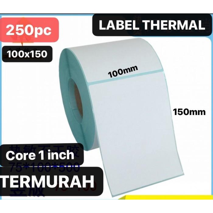 

Kertas | Kertas Label Sticker Thermal Barcode 100X150 Mm