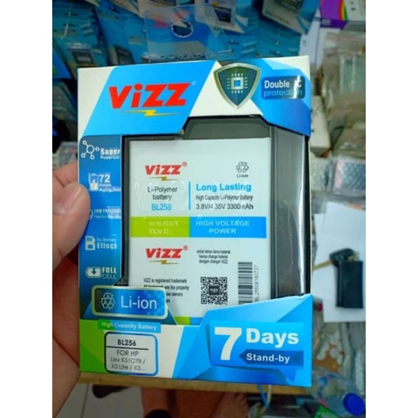 BATERAI BATRE BATTERY A7010 K4 NOTE / BL256 DOUBLE POWER VIZZ