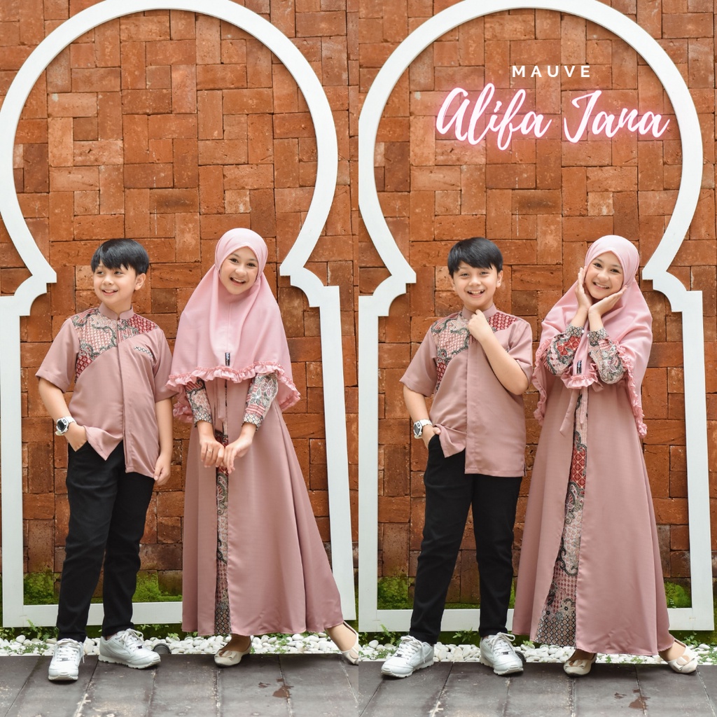 Baju Muslim Anak Alifa Jana Batik No Hijab