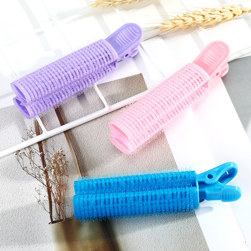 Natural Fluffy Hair Clip Curly Hair Plastic Hair Root Fluffy Clip Bangs Self-Adhesive Curler Hair Styling Clip Hairpins Hair Accessories