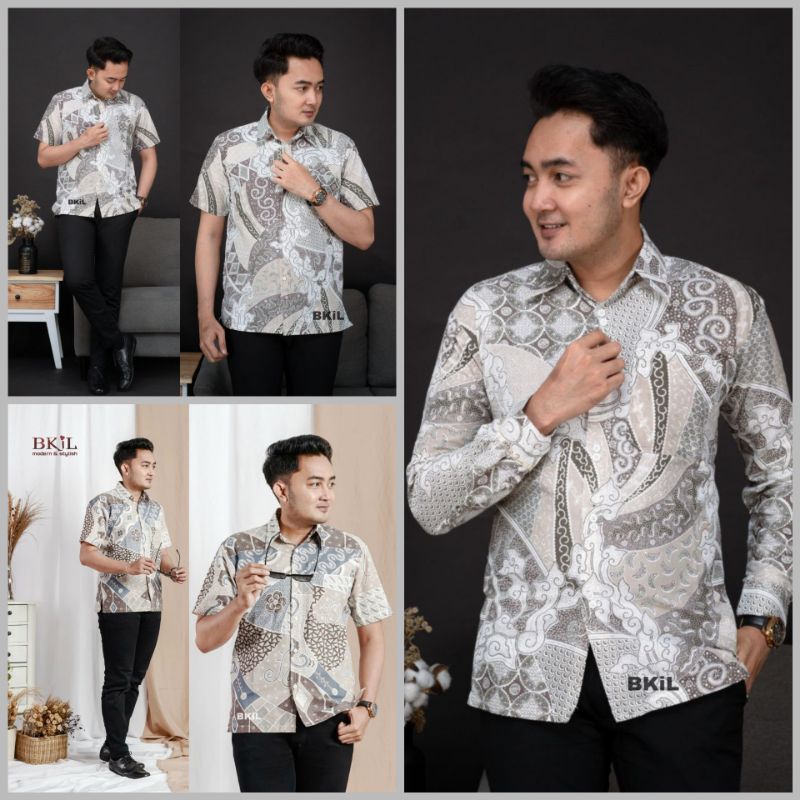 KEMEJA BATIK BAJU PRIA HRB20 M L XL XXL