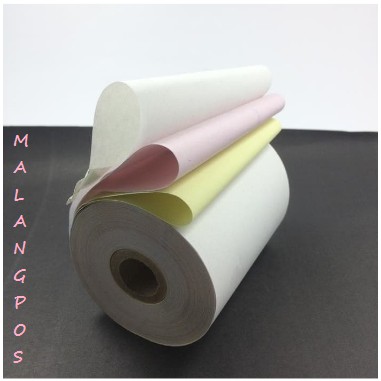 KERTAS STRUK KASIR NCR 75X60 MM 3PLY RANGKAP 3 PRINTER EPSON TMU220 PRINTER DOTMATRIX