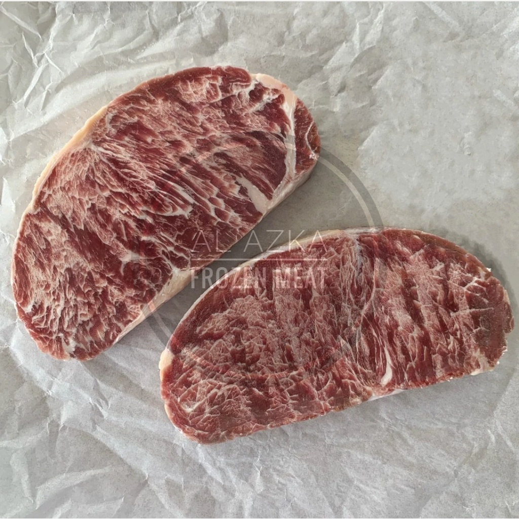 

Daging Sapi Sirloin Meltique Wagyu Steak / Striploin Meltique Premium