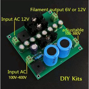 Pre amp Tube amp  Amplifier  Filament Filter Power Supply Board DIY Kit 12v