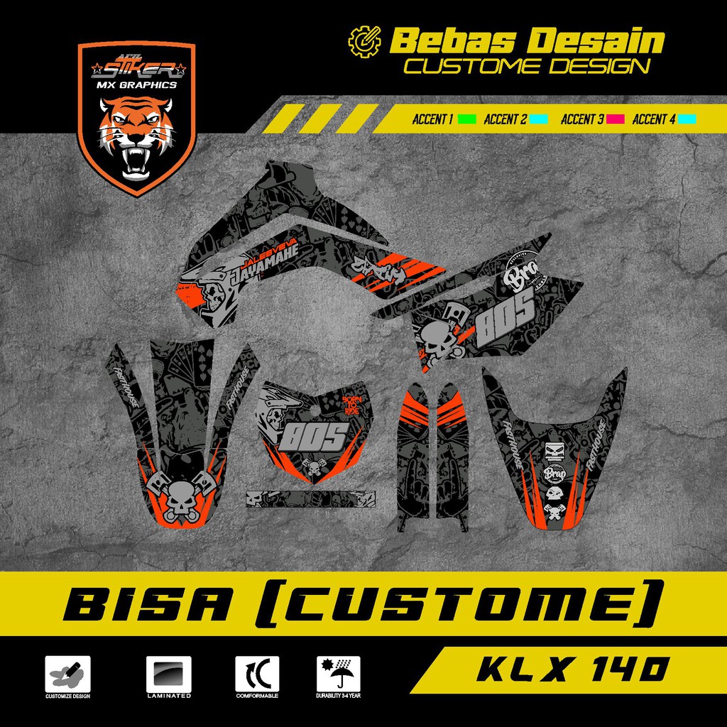 DECAL KLX 140