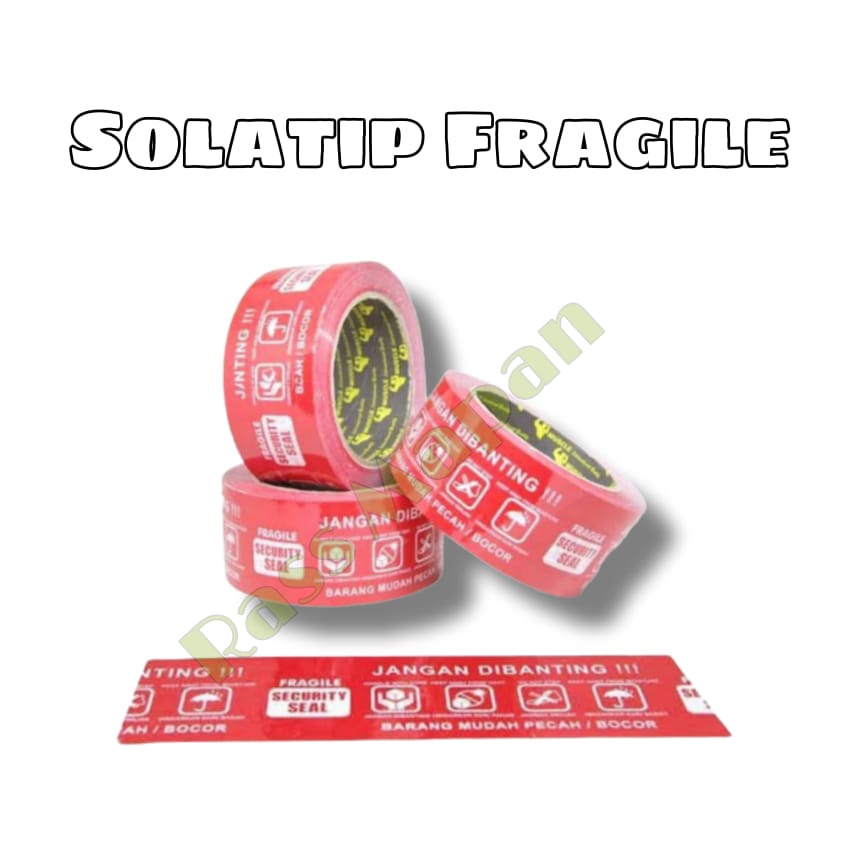 

Lakban Solasi Fragile dan Bening 2 inch .