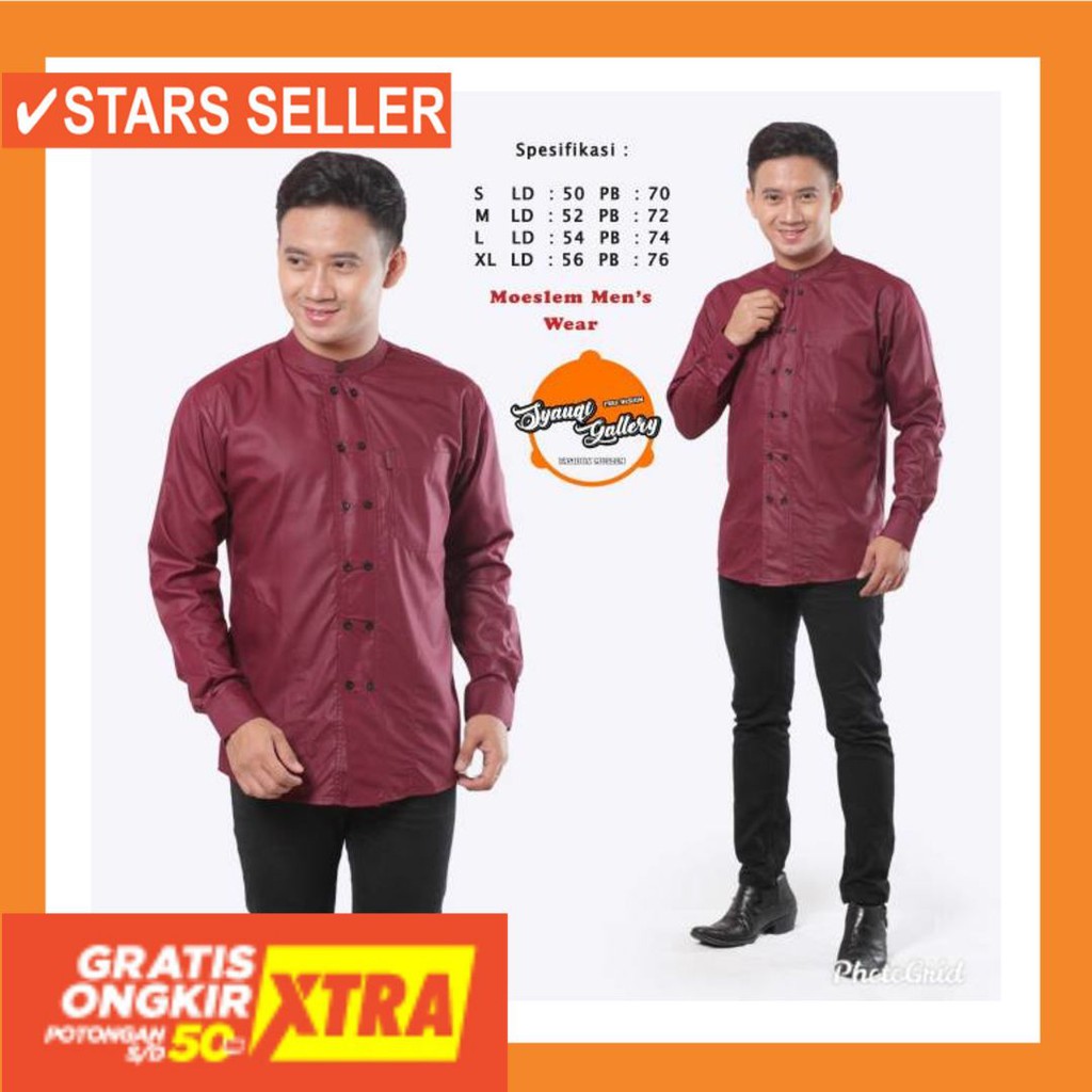 PAKAIAN MUSLIM TERBAIK PALING ANAK ORANG TUA PINK MURAH / KOKO KANCING | KOKO POLOS | NEW DESIGN |