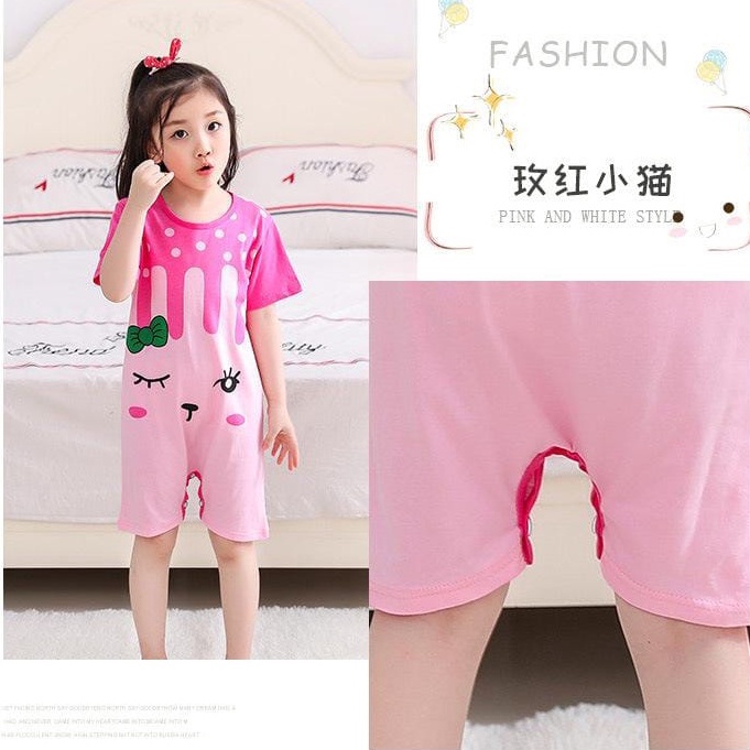 Baju Rumah Baju Tidur Anak Perempuan Motif Rabbit Baju Anak Import 3-10 thn