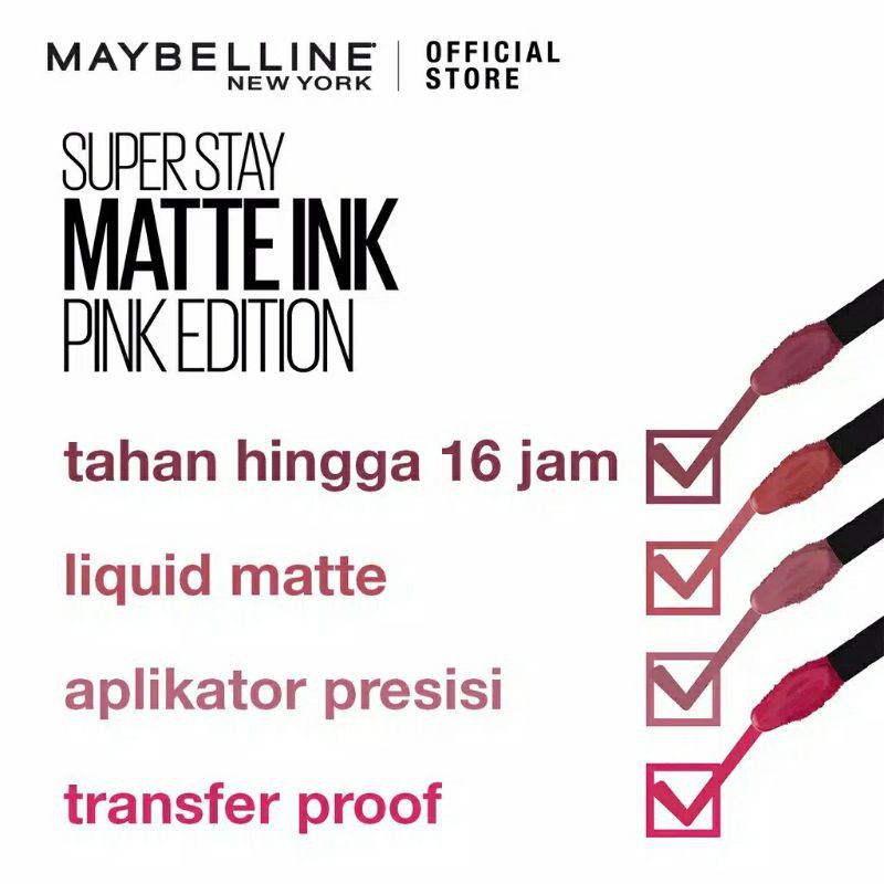 PROMOOO MAYBELLINE SUPERSTAY MATTE INK ~ ORIGINAL 100%