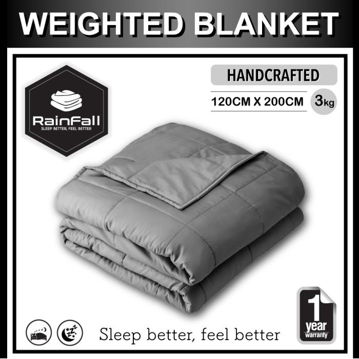 Rainfall 3 Kg Heavy Weighted Blanket Selimut Berat