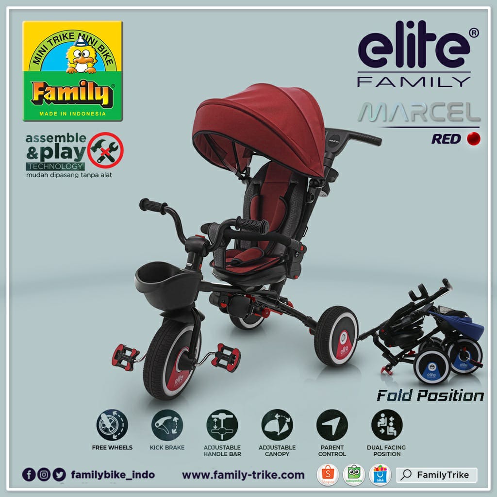 Family Tricycle Elite Marcel