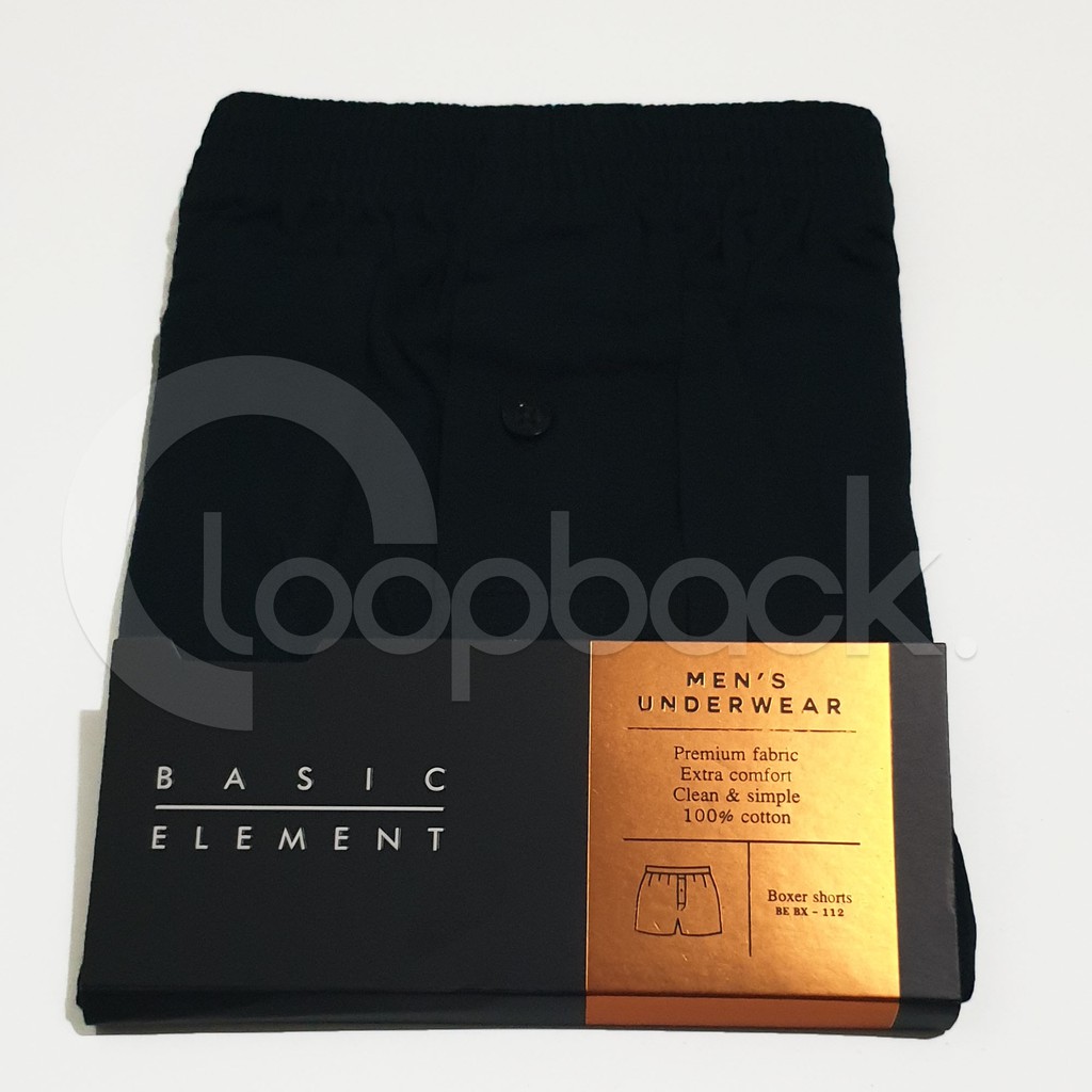 Basic Element Celana Boxer Pria Basic Element BE - 112 | M,L,XL 100% Cotton Premium fabric