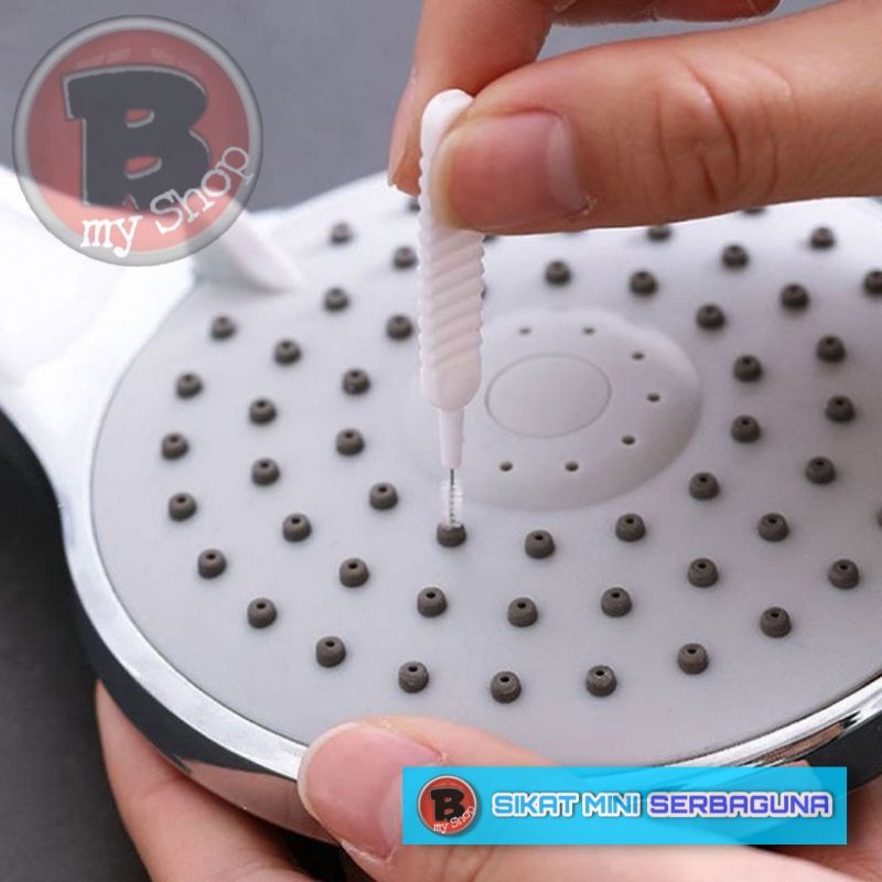 1/3/5 PCS - SIKAT MINI PEMBERSIH SHOWER / KONEKTOR HANDPHONE - DOT BRUSH - SIKAT SERBAGUNA