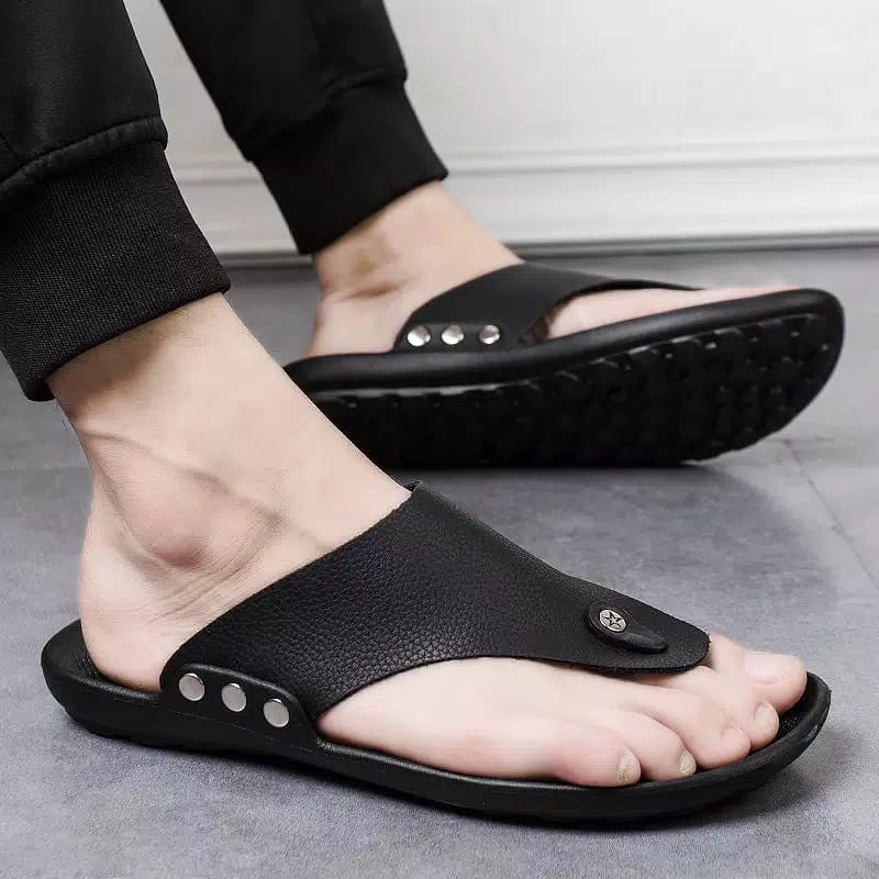 Sandal Kulit TERLARIS Sandal model terbaru JNC 6 import aslinkarer