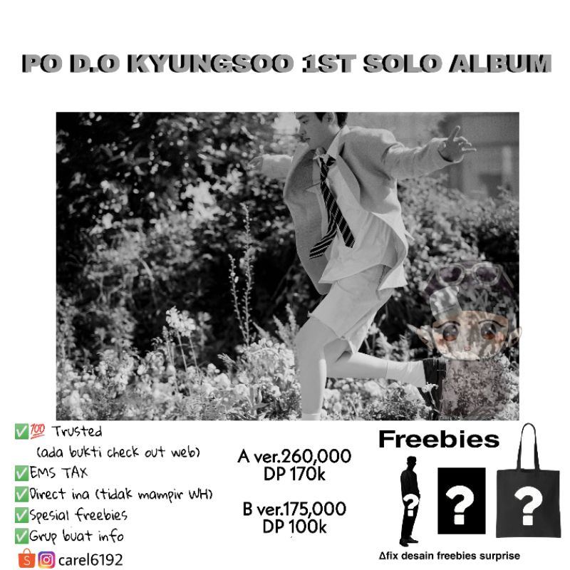 [CLOSE] PRE-ORDER EXO D.O KYUNGSOO  Vol.1 [공감] SYMPATHY MINI SOLO ALBUM