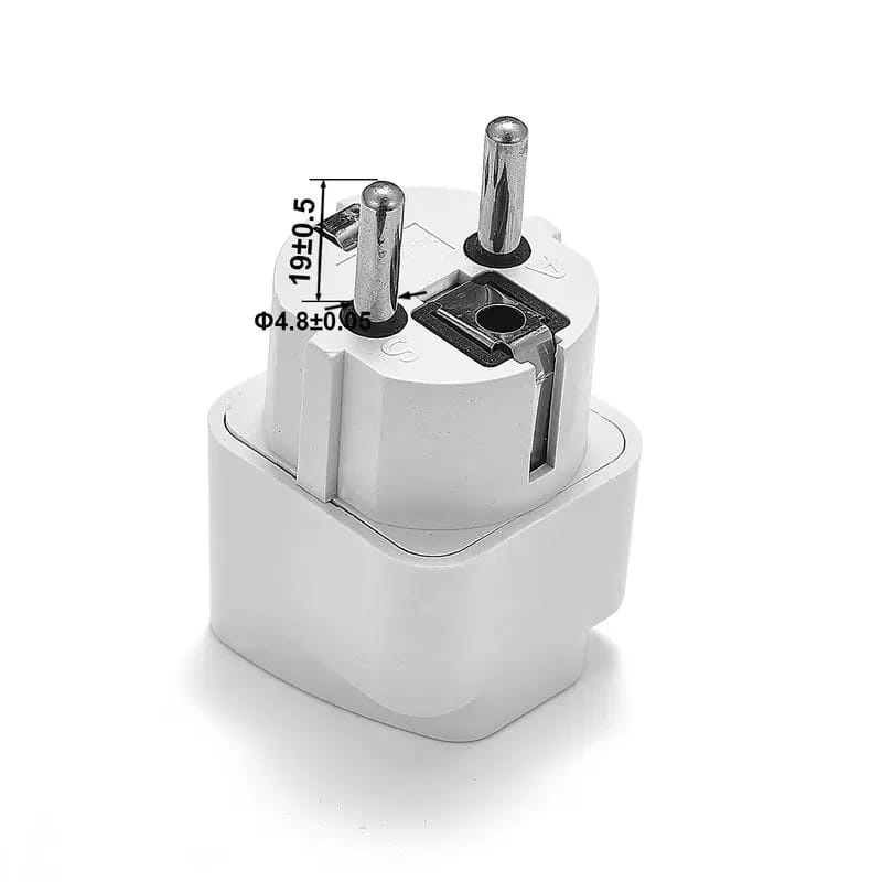 [Eike] - Steker Over Kaki 3 ke Kaki 2 Adapter Travel Universal / Travel Adapter Sambungan Colokan Listrik Gepeng