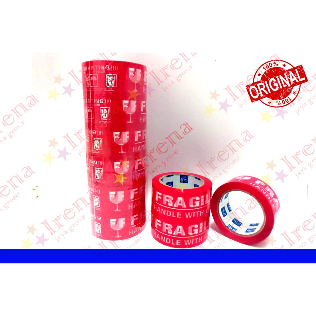 

LAKBAN FRAGILE OPP SOLASI MERAH 2inch 90yard