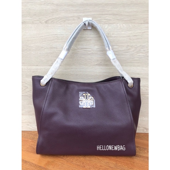 Tas TB original - Tory Burch britten small slouchy tote in new plum