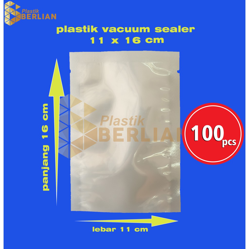 Cuci Gudang Plastik Vacuum 11x16 Cm Promo Vacum Bag Sealer Isi 100 3LWALKUj50aKK