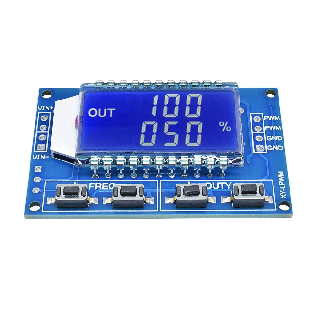 Modul Generator Sinyal Pulse Frequency Duty Adjustable Dengan Display Lcd Pwm