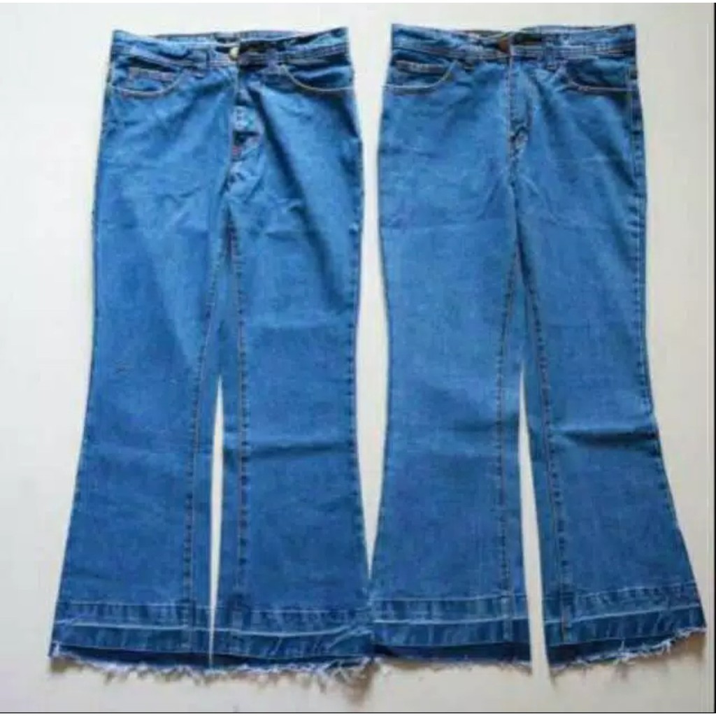 KBR STORE-CELANA BOYFRIEND CUTBRAY FRINGE JEANS ZR