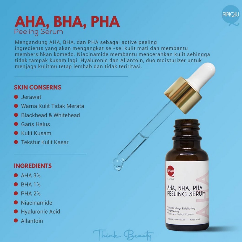 PIPIQIU Serum | Gold Plus Vit C | Hyaluronic | Niacinamide | AHA BHA PHA Peeling Serum 20ML