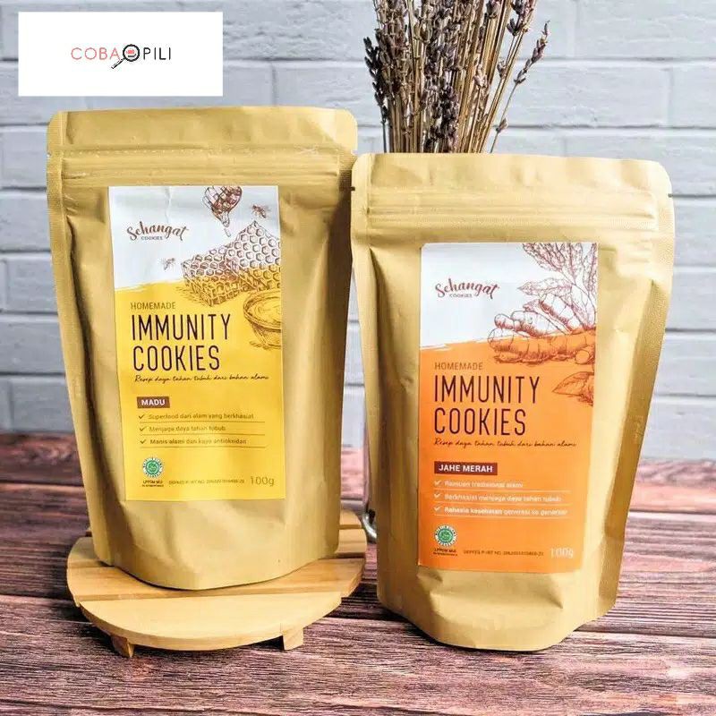 

Sehangat Immunity Cookies / Cookies Sehat / Healthy Cookies/biskuit sehat/cookies jahe/cookies madu