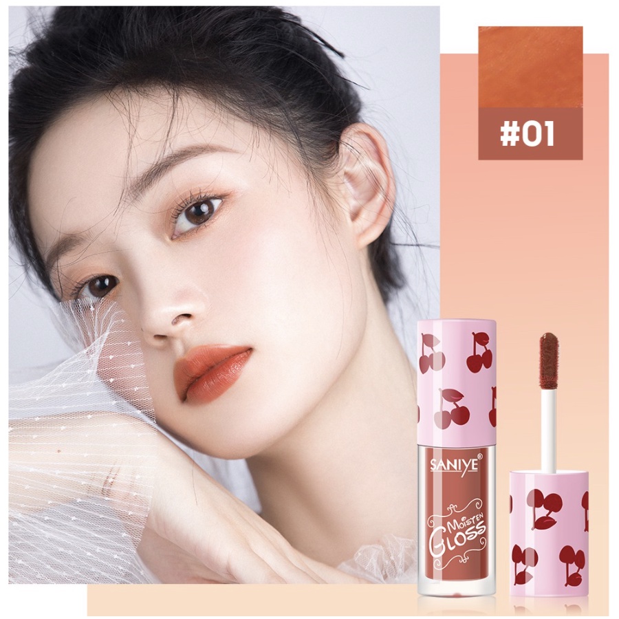 SANIYE Lipstick Cair Kosmetik Makeup Matte Melembabkan Bibir SA004