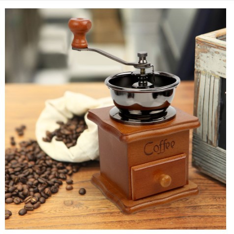 [GILINGANKOPI] - Mrosaa Alat Penggiling Kopi Manual Coffee Grinder - 16290 - Brown