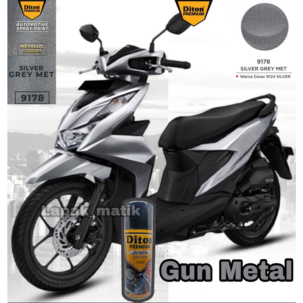 Pilok DITON PREMIUM GUN METAL SILVER GREY MET 9178 400ml