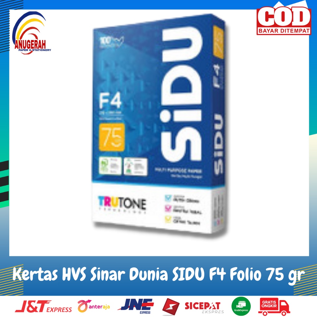 Jual Kertas Hvs Sinar Dunia F4 Folio 75 Gram Rim Shopee Indonesia