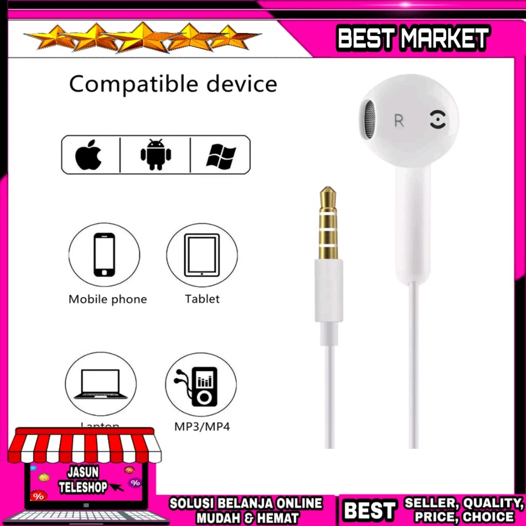 Headset Earphone Headsfree In-Ear Oppo R11 Disour JSN05