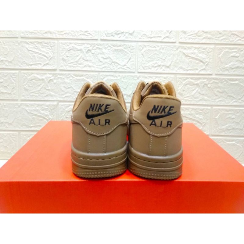 Sepatu Nike Air Force 1 Brown Size 39-44 Premium Quality