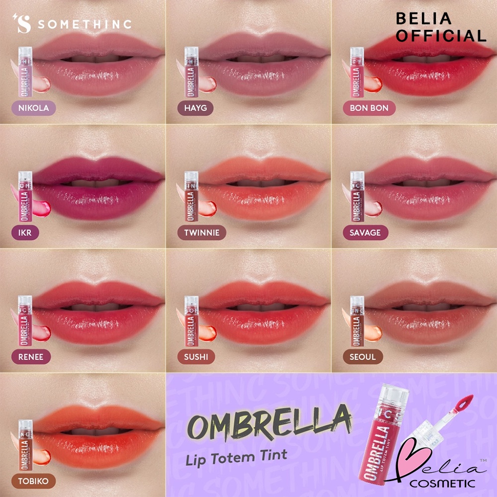 ❤ BELIA ❤ SOMETHINC OMBRELLA Lip Totem Tint | Lip Tint Bibir | Make Up Bibir | BPOM