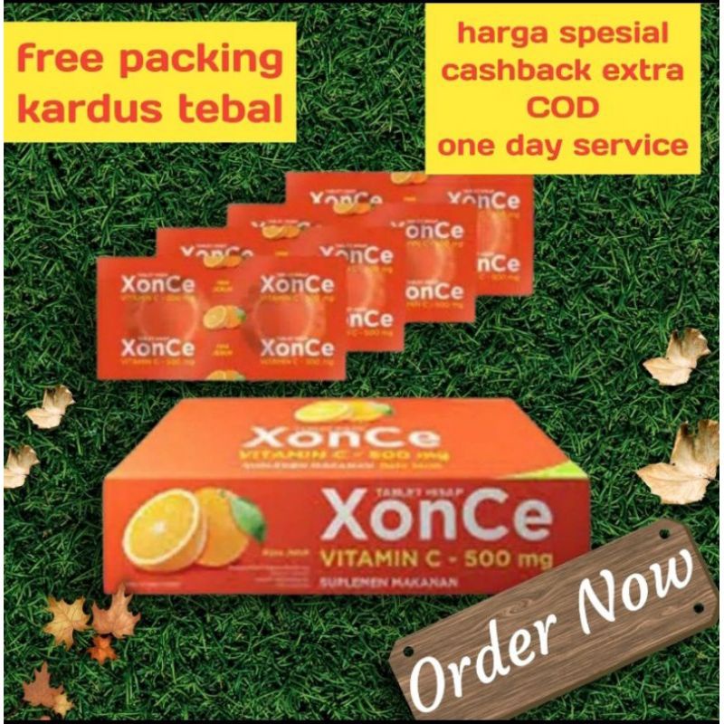 Xonce vitamin c 500mg / xonce  tablet hisab 1 box / xonce 100 tablet