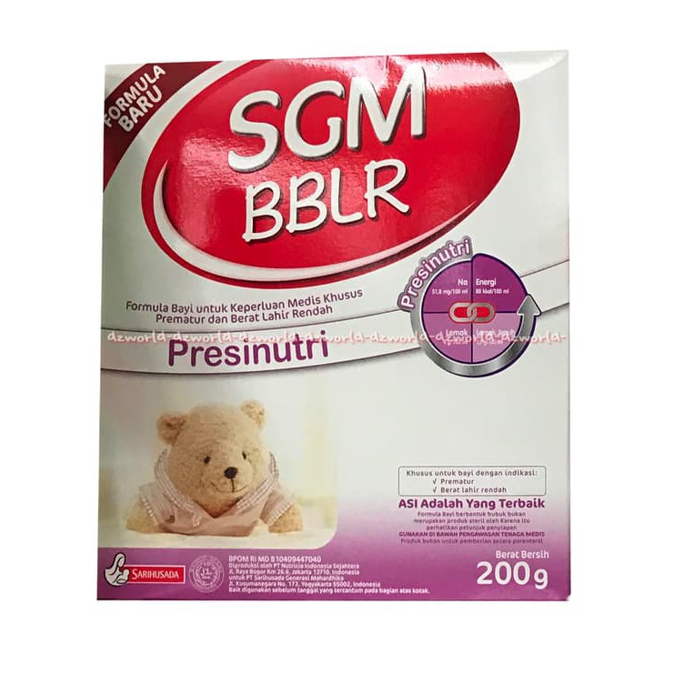 Jual SGM BBLR Presinutri Susu Formula Bayi SGM 0-6Bulan Bayi Prematur