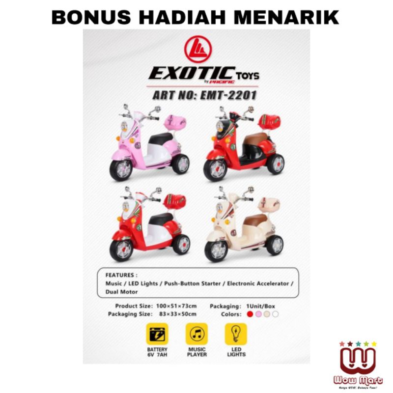MOTOR AKI EXOTIC EMT 2201 Vespa anak