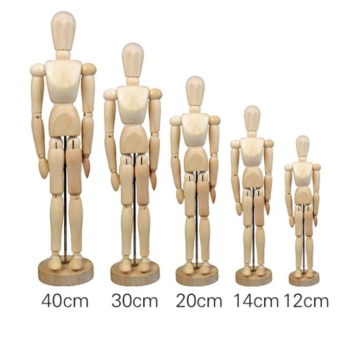 

Manekin Kayu 30 cm 12 inch (Male & Female)