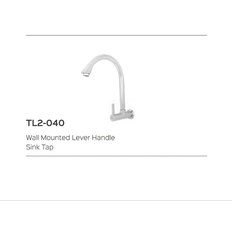 Kran Sink Cuci Piring Tembok Wasser TL2-040 / Kran Kitchen Sink Pipa Tembok Wasser