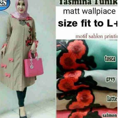 Tunik Muslim-Tunik Modern Muslim-Fashion Wanita-Baju Muslim Modern