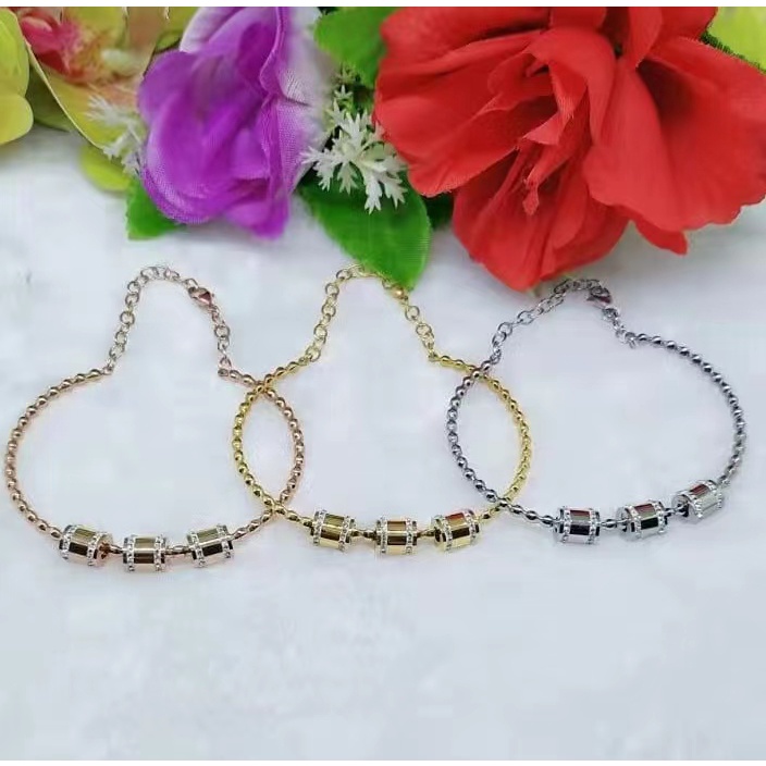 Gelang Titanium Permata Perhiasan Fashion F96