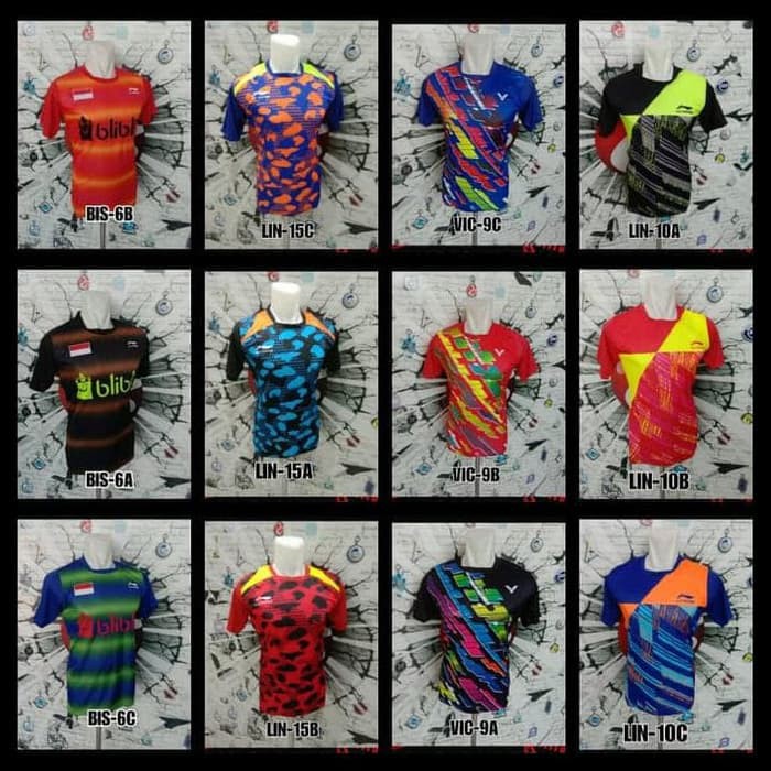 Produk Terbatas Baju Jersey Voly Mizuno-Kaos Tenis-Baju Badminton-
