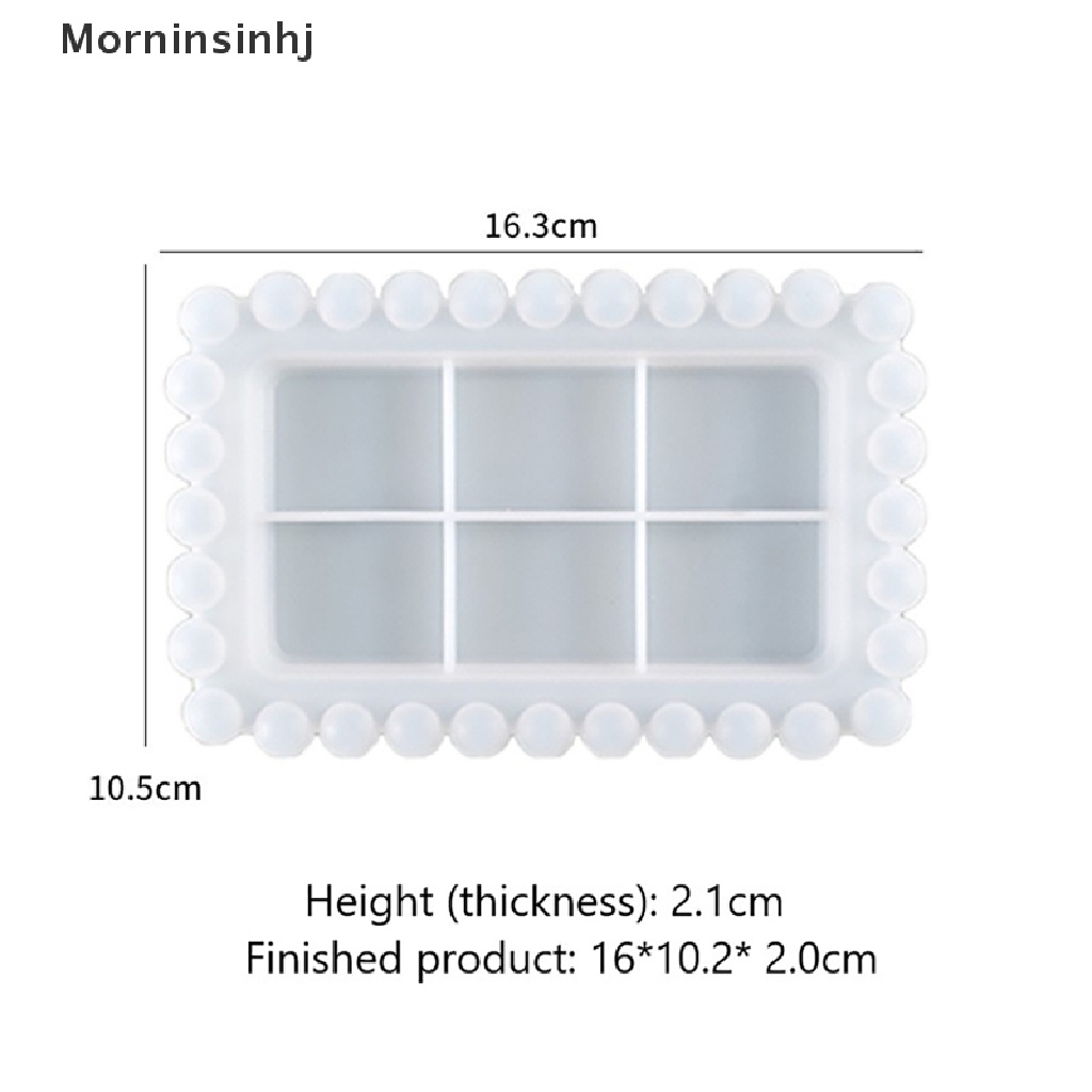 Mornin Cetakan Silikon Bentuk Persegi Panjang Besar Untuk Buah / Teh / UV Resin