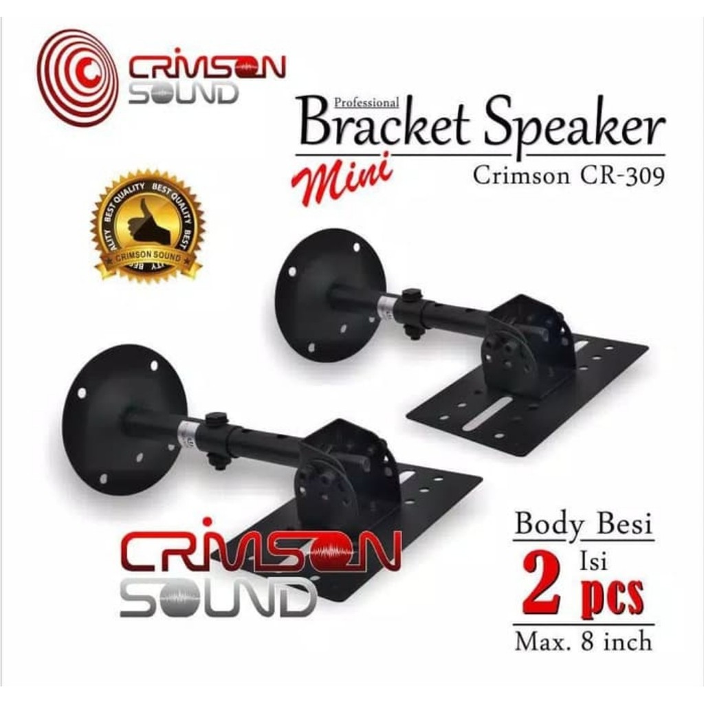 BRACKET SPEAKER CRIMSON CR 302 HARGA SEPASANG