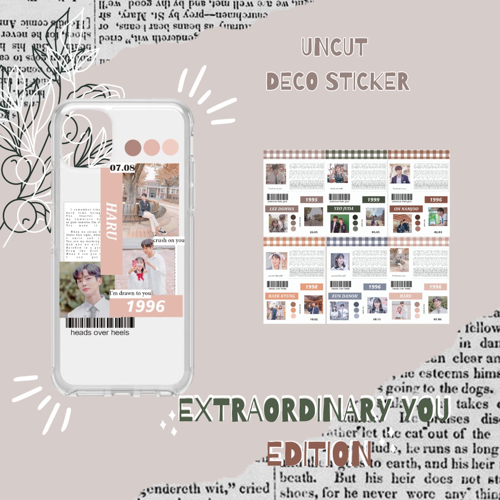 Deco Uncut Sticker EXTRAORDINARY YOU ver