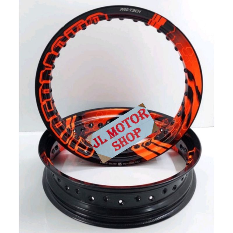 VELG SUPERMOTO SUPER MOTO HONDA CRF 150 CRF150 L KLX D-TRACKER 150 KLX150 WR155 WR 155 CUSTOM TULISAN SUPERMOTO VELG PROTECH