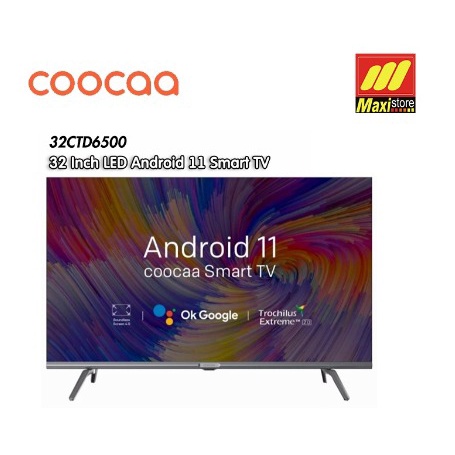 TV COOCAA 32CTD6500 LED Android 11 Smart TV [32 Inch] - Garansi Resmi